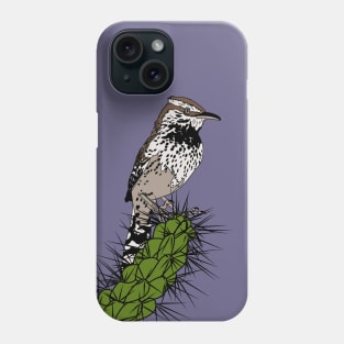 Cactus wren 2 Phone Case