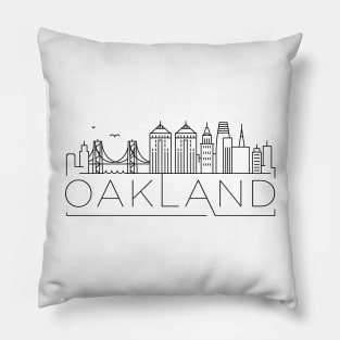 Oakland Minimal Skyline Pillow