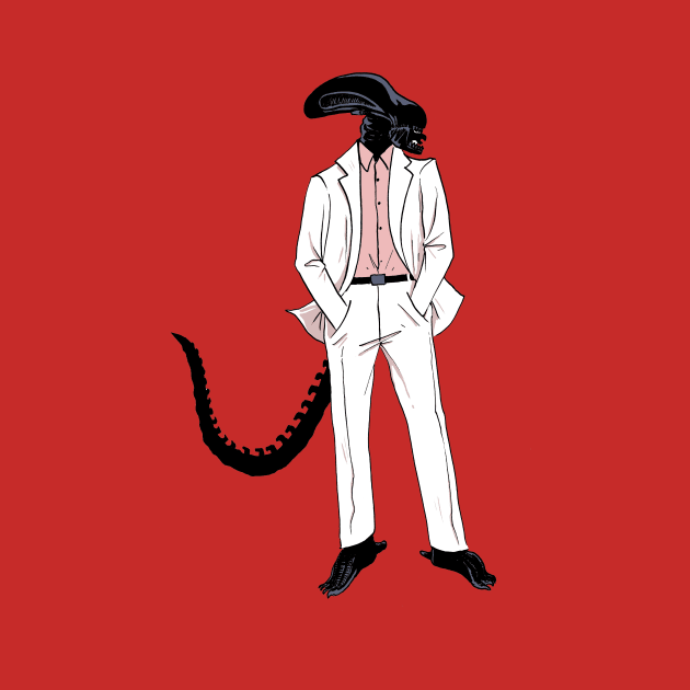 Alien in a suit by ctupa