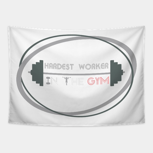 Hardest worker in the room, fit, highest level, gym lover,fitness,squat, for men's, for womens,beast mode Tapestry by Wa-DeSiGn-DZ