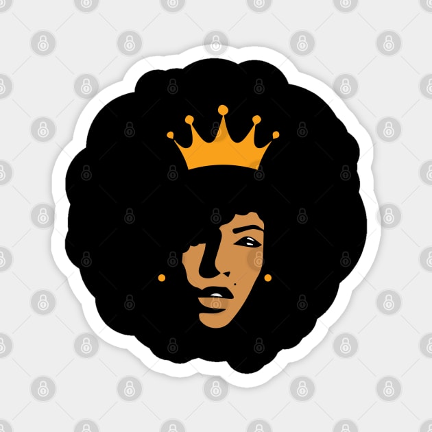 Black Queen | African American Woman | Black Girl Magic | Melanin Queen Magnet by UrbanLifeApparel