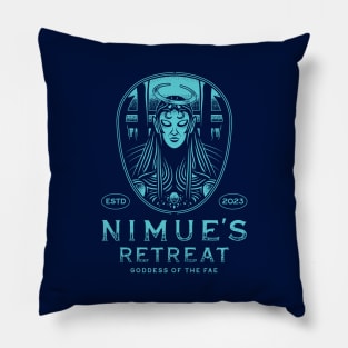 Nimues Retreat Blue Pillow