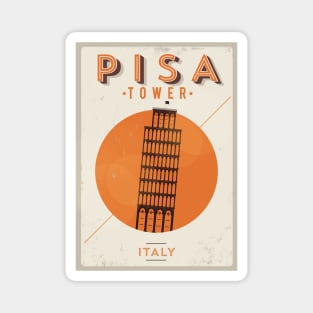 Pisa Poster Design Magnet