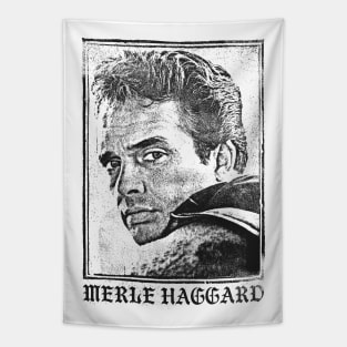 Merle Haggard  / Faded Vintage Look Tapestry