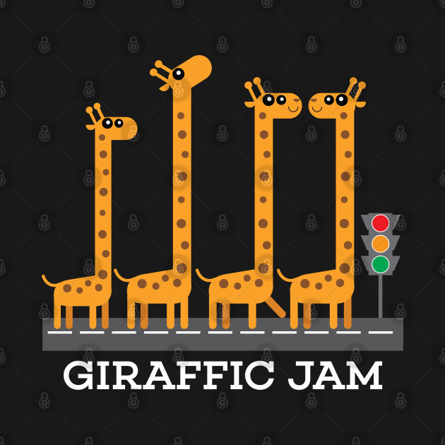 Disover Funny Giraffic Jam Product Kids Safari Giraffe Design Gift - Giraffe - T-Shirt