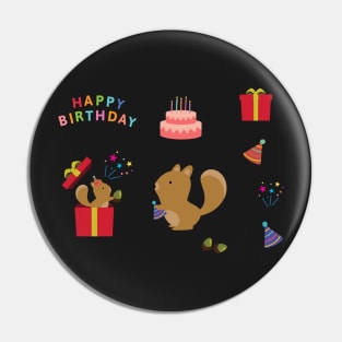 Birthday pack Stickers Pin