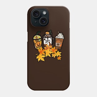 Pumpkin Autumn Coffee Sublimation Phone Case