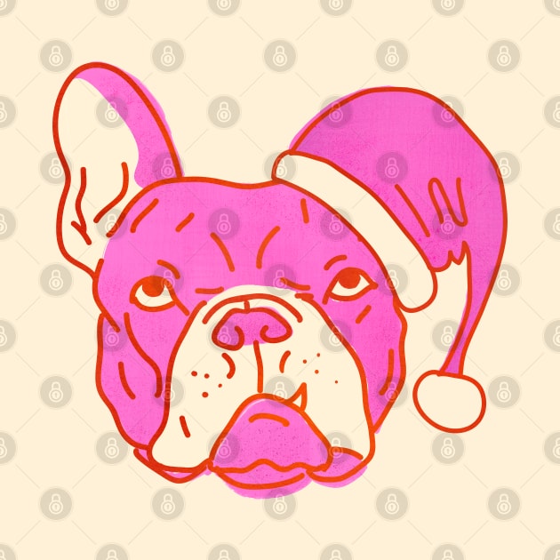 Pink Santa Dog by showmemars