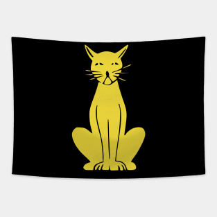 Yellow cat Tapestry