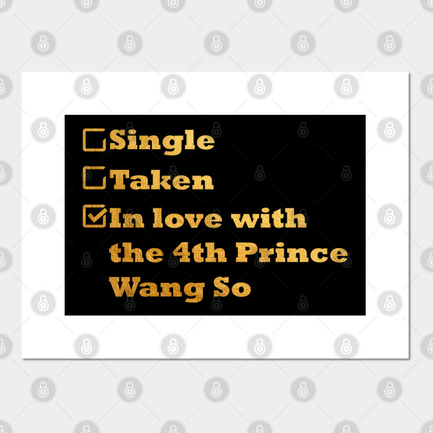 Single Taken In Love With 4th Price Wang So Moon Lovers Kdrama Moon Lovers Posters And Art Prints Teepublic It's where your interests connect you with your people.
