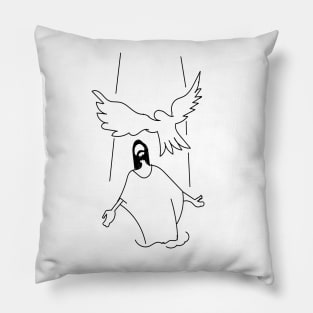 Baptism Of Jesus Christ Pillow