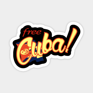 Free Cuba! Magnet