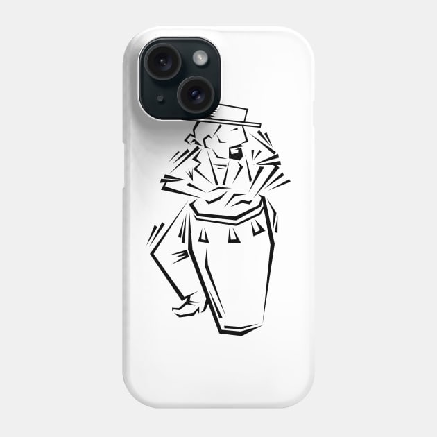 Drummer Phone Case by Mikey J Illustrations