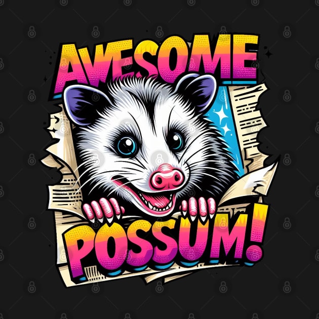 Joyful Opossum by BukovskyART