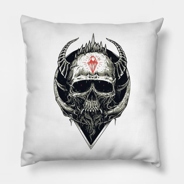 Red diamond. Pillow by LeonLedesma
