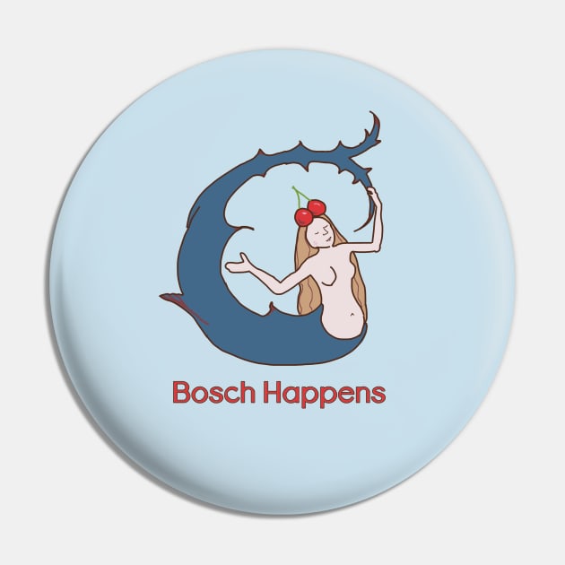 "Bosch Happens" Bizarre Mermaid Pin by LochNestFarm