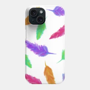 Colorful feathers Phone Case