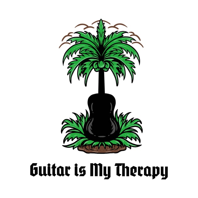 Guitar is my therapy by B-shirts