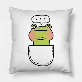 Poker face frog Pillow