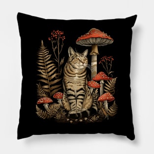 Cottagecore Aesthetic Cat Starlight Pillow