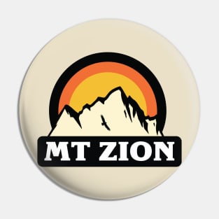 Utah Zion National Park Retro Vintage Design Gift Pin