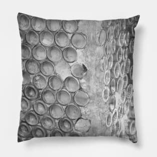 Clear Glass Bottle Art Pillow