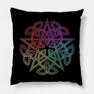 Pentagram. Celtic knot Pillow