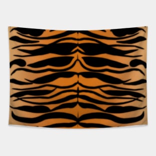 Tiger Skin Striped Pattern in Natural Colors Tapestry