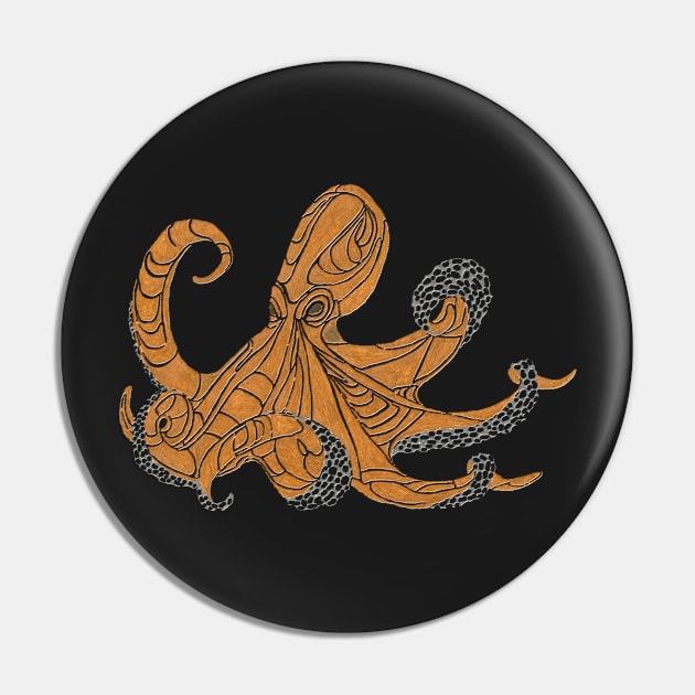 Octopus Pin by ElisabethFriday