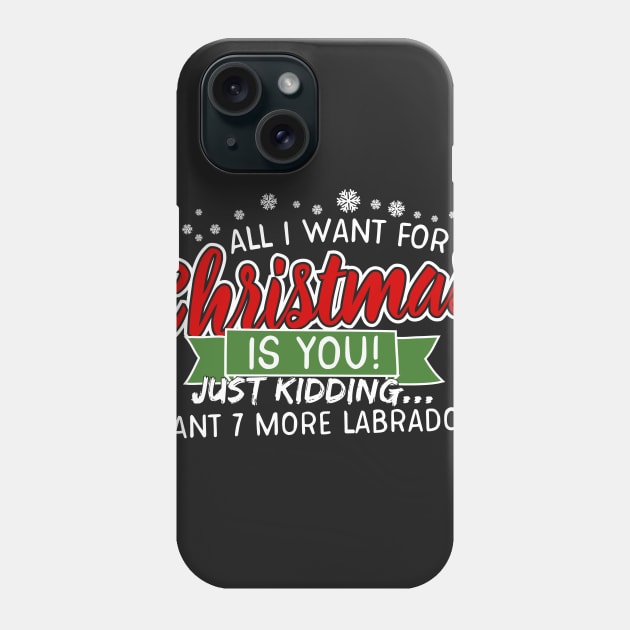 Christmas Gift for Labrador Lovers Phone Case by chrisandersonis