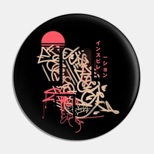 Japan Graffiti Pin