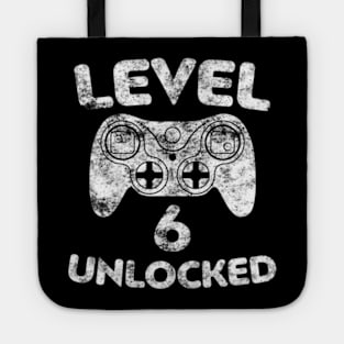 Kids Level 6 Unlocked 6Th Video Gamer Birthday Tote