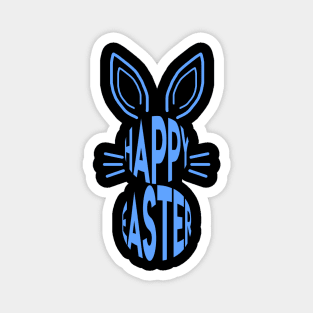 Easter bunny with Happy Easter lettering Magnet