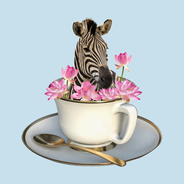 Discover Zebra Lotus Flower Cup - Zebra Lotus Coffee Cup - T-Shirt