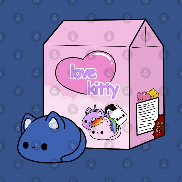 love kitty-blue cat doll by LillyTheChibi