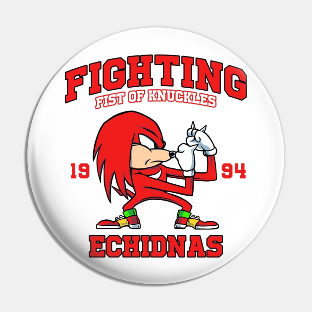 Fighting Echidnas Pin by joerock