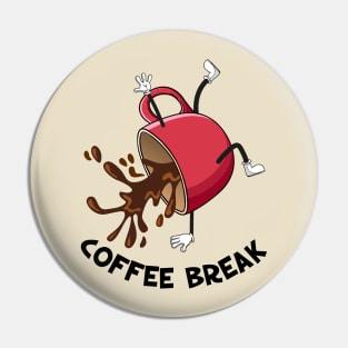Coffee Addict Brake Dancer Pin