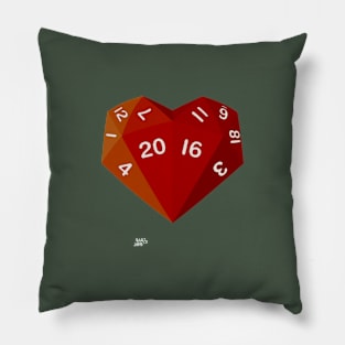 HeartDice - The d20 of love Pillow