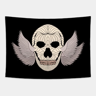 Wing Ear Skull Tapestry