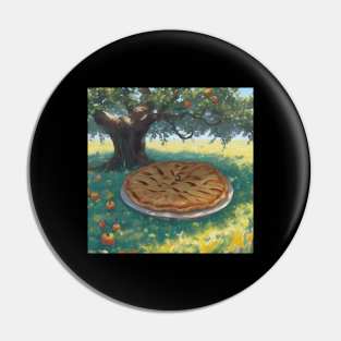 Apple Pie Picture Field Vintage Sweet Kawaii Art Pin