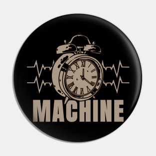 Machine time brown Pin