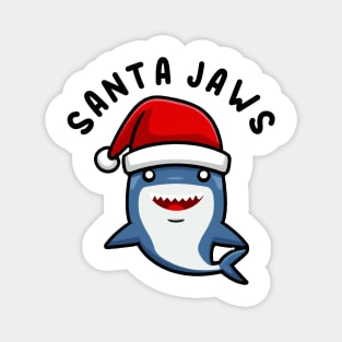 Santa Jaws Shark Christmas Pun Magnet