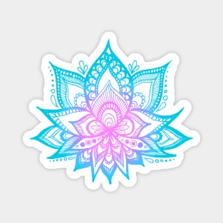 Pastel Vibes Lotus Flower Mandala Magnet