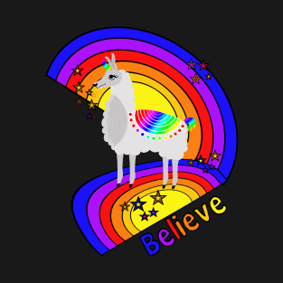 Believe in Llamacorns T-Shirt