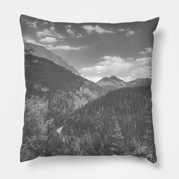 Jasper National Park Mountain Landscape Photography V4 Pillow by Family journey with God