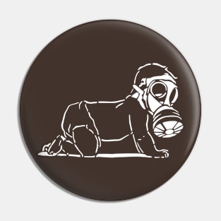 Baby In Gas Mask Pin