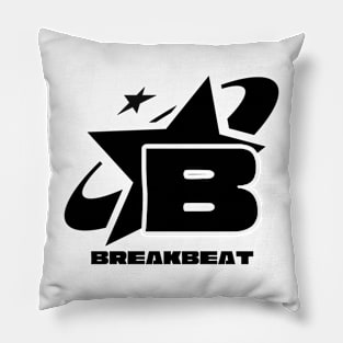 BREAKBEAT  - B Is For Breaks Y2K (Black) Pillow