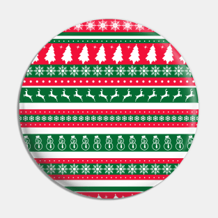 Christmas Themed Wrapping Paper Pattern Pin