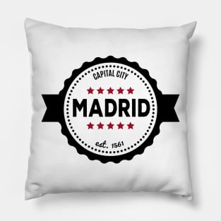 Madrid capital city Pillow