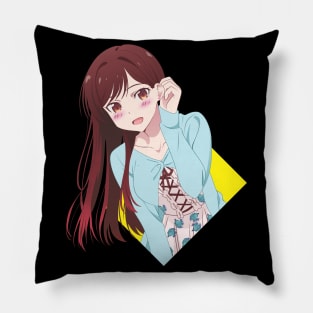 Mizuhara Chizuru large logo from Rent A Girlfriend Anime and Manga Pillow